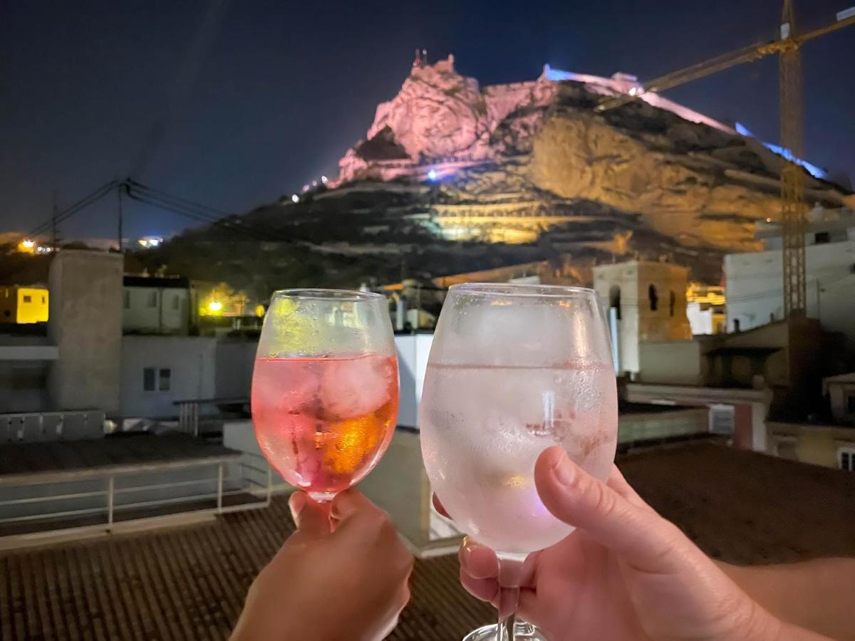 La Terraza. Vistas Al Castillo A 1 Min. De La Playa 알리칸테 외부 사진