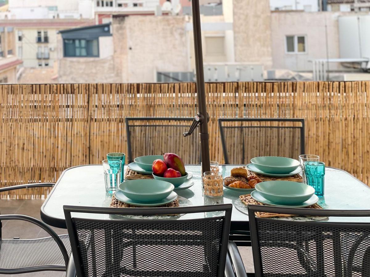 La Terraza. Vistas Al Castillo A 1 Min. De La Playa 알리칸테 외부 사진