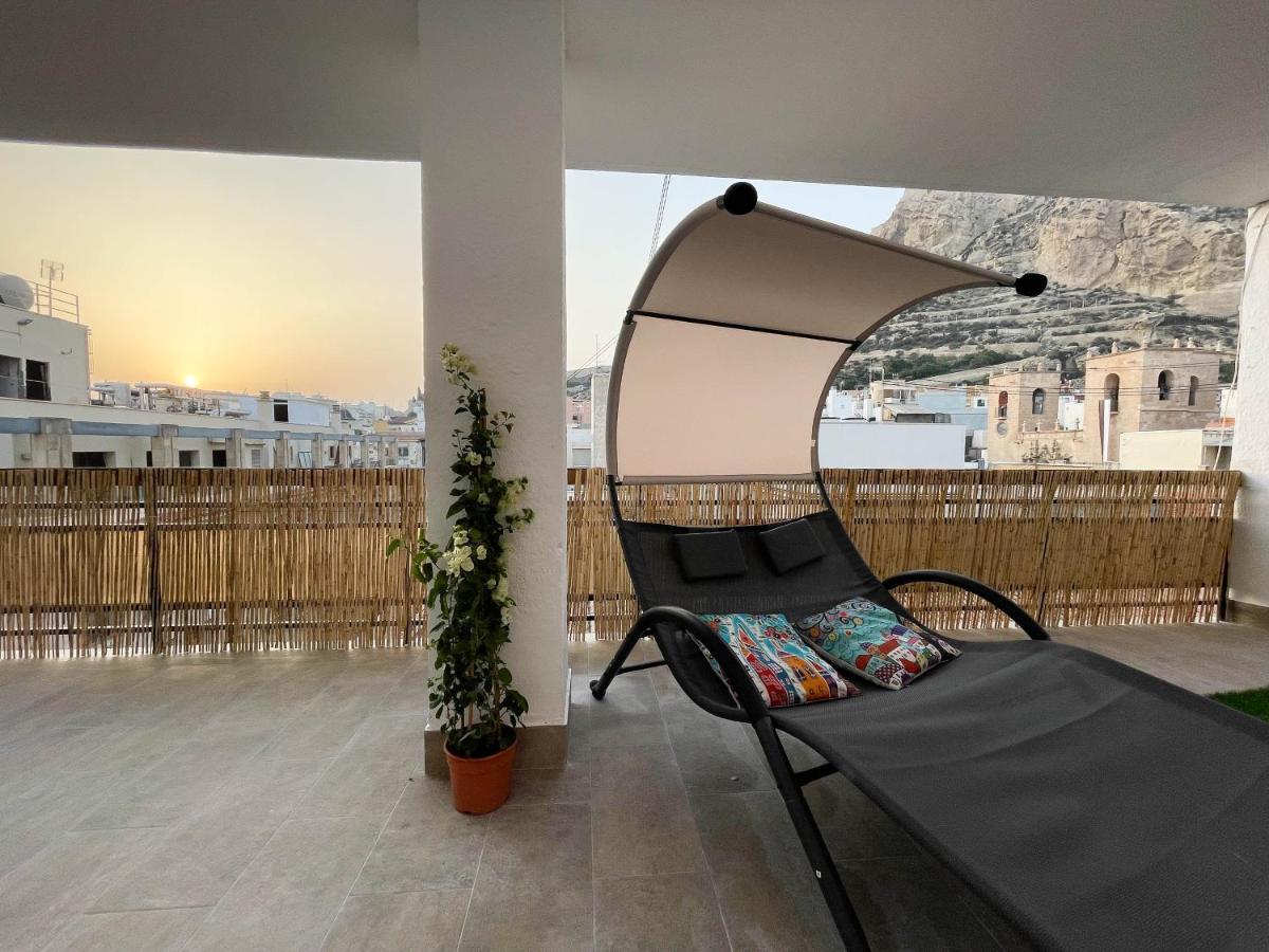 La Terraza. Vistas Al Castillo A 1 Min. De La Playa 알리칸테 외부 사진